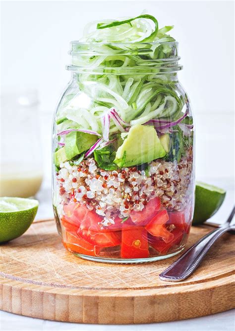 Quinoa Cucumber Mason Jar Salad Recipe — Eatwell101