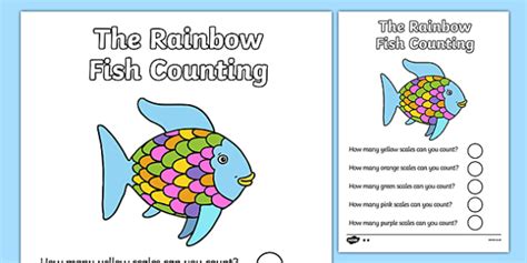 Free Themed Scales Counting Worksheet To Support Teaching On Rainbow