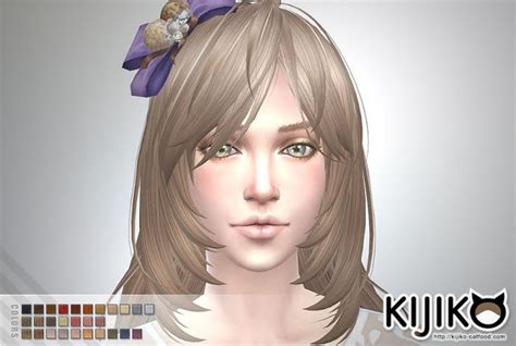 Sims 4 Ccs The Best Hair By Kijiko Langes Stufiges Haar Gestufte