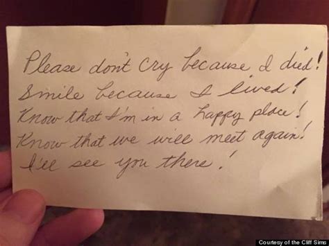 Husband Finds Beautiful Note Late Wife Left Before Her Death Reminding Him To Smile Huffpost