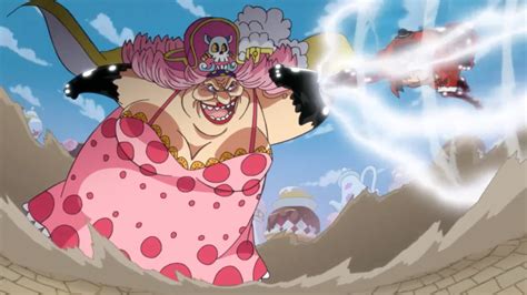 Big mama shocked to find out brook/soul king is alive, brook breaks mother caramel picture & big mom went crazy. Imagen - Luffy choca con Big Mom.png | One Piece Wiki ...