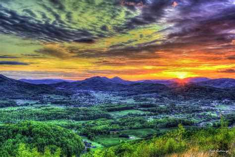 Wears Valley Sunrise 777 Great Smoky Mountains Tennessee Landscape Art