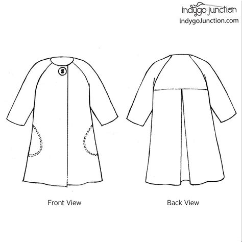 Sophia Swing Coat Sewing Pattern By Indygo Junction Indygojunction
