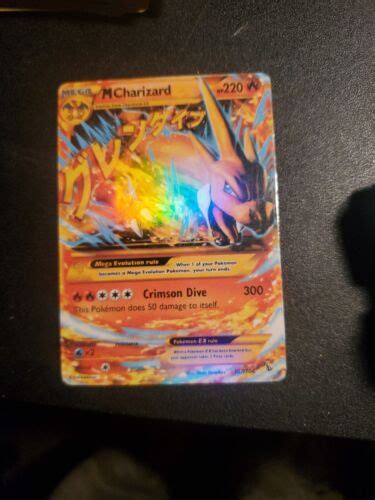 Pokémon Tcg Mega Charizard Ex Flashfire 107 Holo Secret Rare Ebay