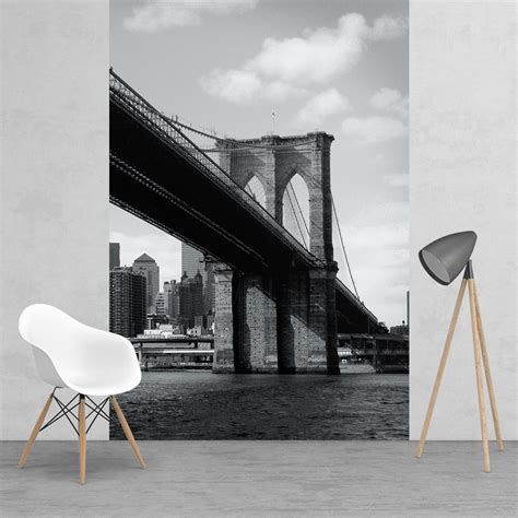 Find the perfect brooklyn bridge black and white stock photos and editorial news pictures from getty images. Black and White Brooklyn Bridge Cityscape Feature Wall ...