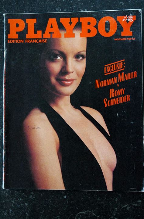 Playboy Novembre Cover Romy Schneider Integral Nude Norman