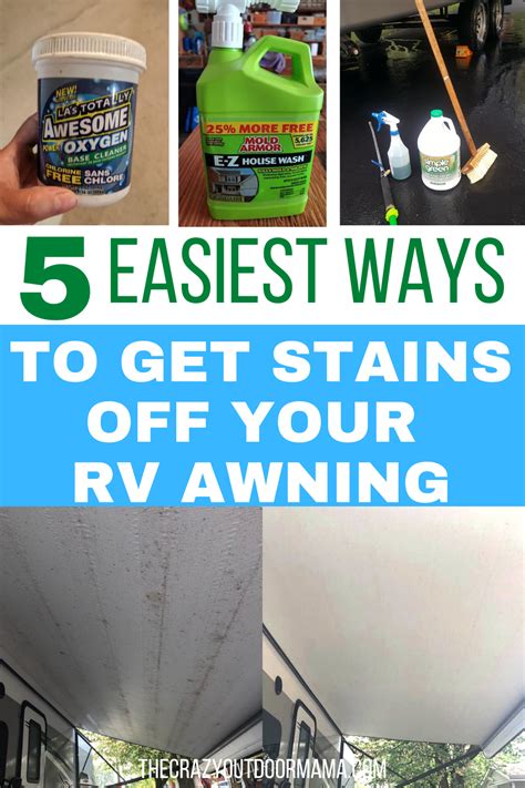 Clean stains immediately with soap and water using a soft. 5 Ways to Clean Your RV Awning (+DIY awning cleaner!) in 2020 | Diy awning, Rv, Cleaning