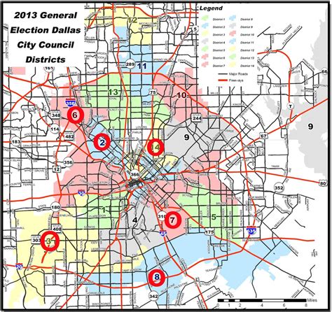 City Of Dallas Map Gambaran