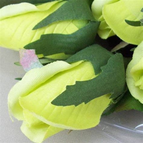 Silk Roses Bouquet Lime Green 50cm Artificial Flowers