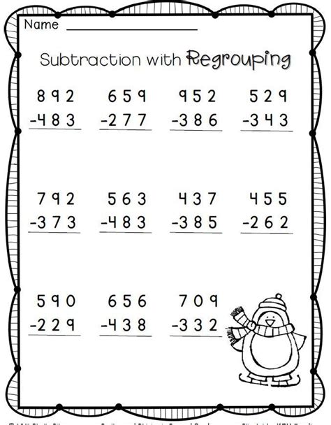 Worksheet will open in a new window. 3 digit subtraction with regrouping worksheets 2nd grade ...
