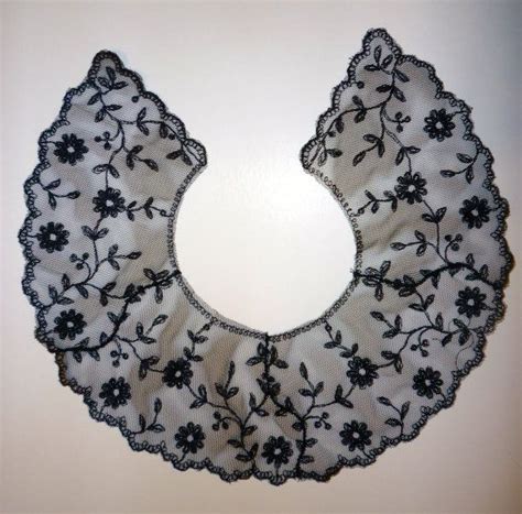 Black Lace Collars And Apliques Por Thefabricmerchant En Etsy Cuello