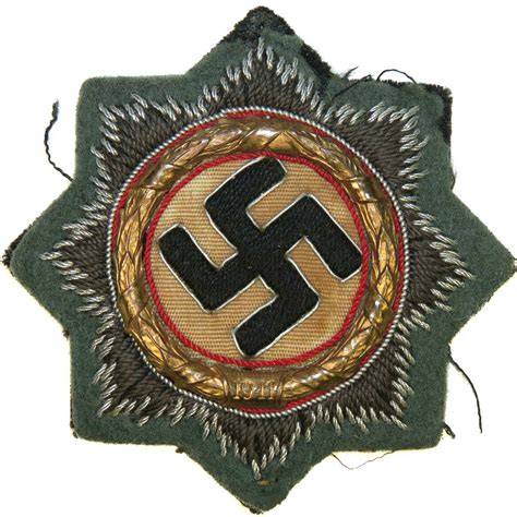 German cross in gold 1941. Cloth Feldgrau wool for Wehrmacht Heer ...