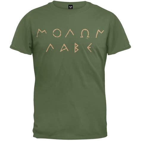 Molon Labe Ancient Greek Letters Military Green T Shirt Large