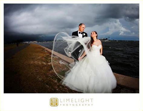 Marriott Waterside Bride And Groom Storming Dark Sky Wedding