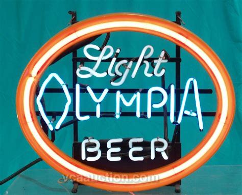 Light Olympia Beer Neon Sign 19 X 16