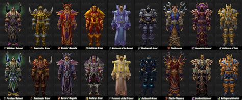 Found This Helpful Image Of All The Replica Gear Sets You Can Get