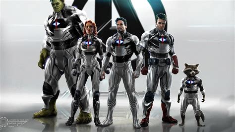 Artstation Avengers Endgame Time Travel Suits Groupshot V05