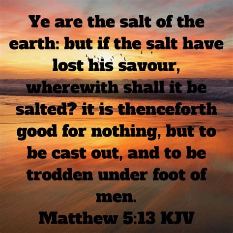 A Sunset With The Words Ye Are The Salt Of The Earth But If The Salt