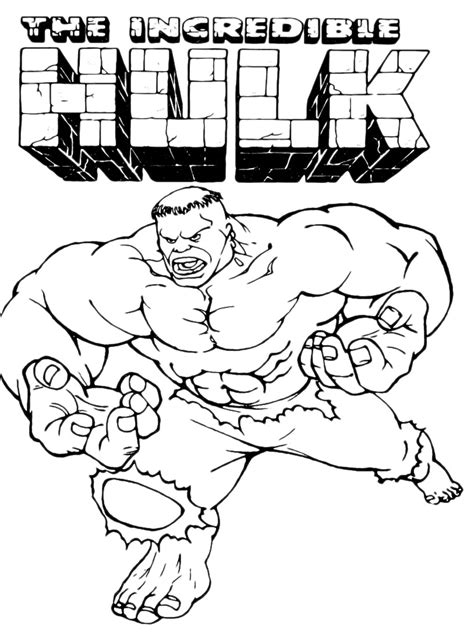L Incredibile Hulk Da Colorare Disegni Da Colorare