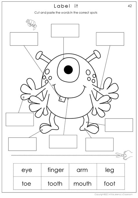 Vocabulary worksheet containing body parts vocabulary. Label Body Parts Worksheet For Grade 1 - Worksheets Samples