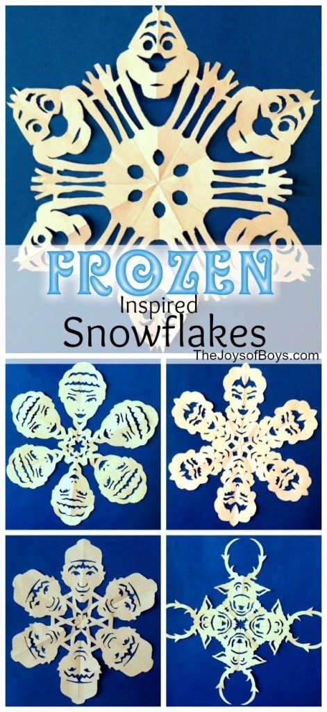 Frozen Snowflakes Inspired By Disneys Frozen The Joys Of Boys