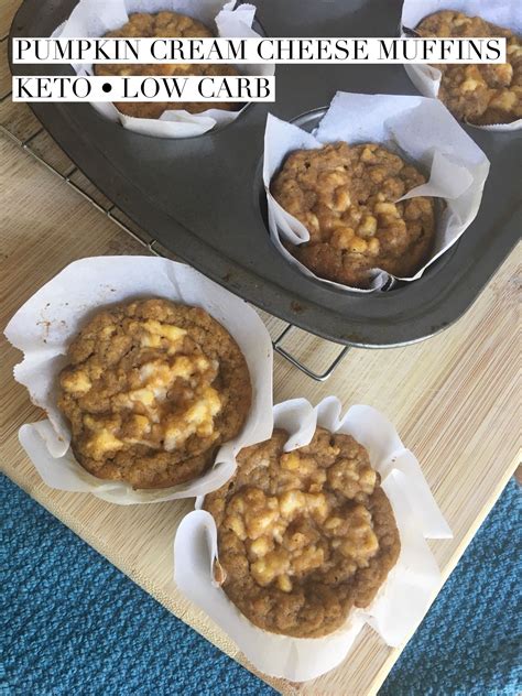 Keto Pumpkin Muffins With Cream Cheese Swirl Low Carb Recipe