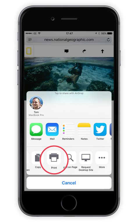 Guide Wireless Printing From An Iphone With Airprint Ios 9 Tapsmart