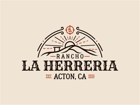 Logo For A Rancho In California By Patrik On Dribbble