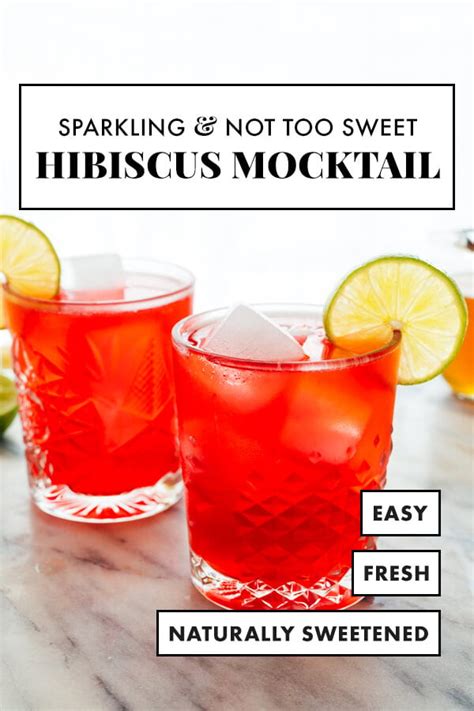 Refreshing Hibiscus Mocktail Recipe Cookie And Kate