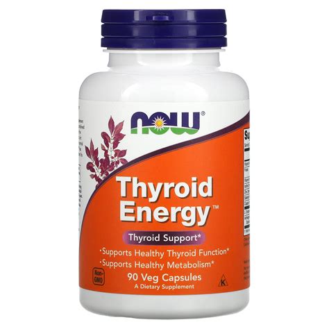 Now Foods Thyroid Energy 90 Veg Capsules Iherb