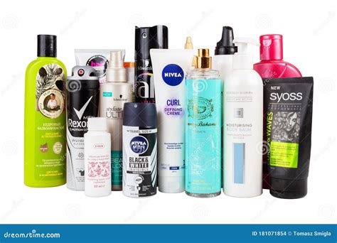 Set Of Different Cosmetics Group Many Various Beauty Products