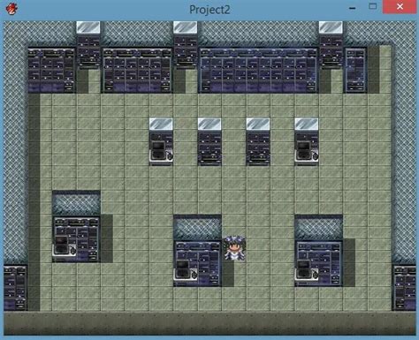 Rpg Maker Vx Ace Modern Interior Computer Server Wall And Cabinet Tiles