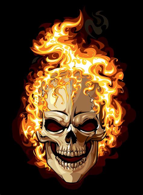 Flaming Skull Image Skull Wallpaper Skull Pictures Skull Art