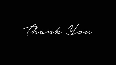 Download Thank You In Black Wallpaper