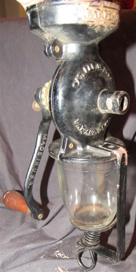Sold Price Antique Universal No 24 Cast Iron Wall Mount Coffee Grinder
