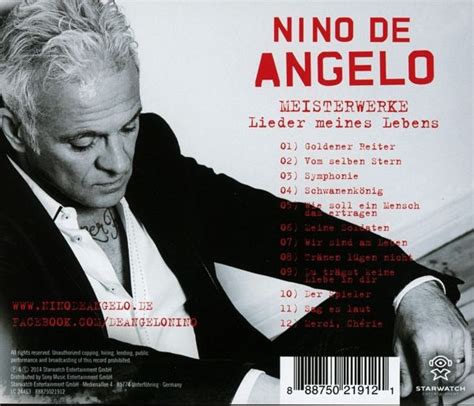 meisterwerke lieder meines lebens von nino de angelo auf audio cd jetzt bei bücher de bestellen