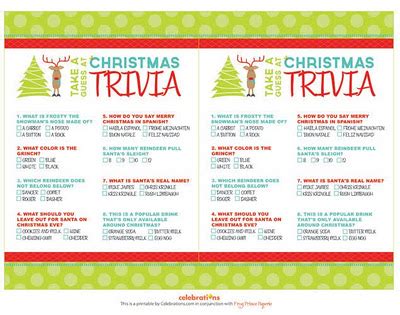 A printable trivia game that covers all things christmas, from popular music and movies to history and traditions, is great to play with the entire. Free Printable:Christmas Trivia Games | Free Download Cute ...