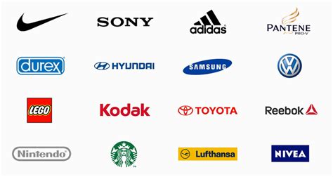 Famous Company Logos With Names Foto Kolekcija