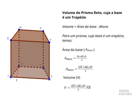 Volume De Prismas Planos De Aulas 9º Ano