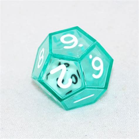 Clear Green Double 12 Sided Dice Game Master Dice 12 Sided Dice