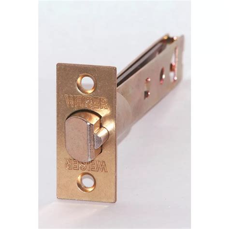 Weiser 5 Inch Adjustable Latch In Brass The Home Depot Canada