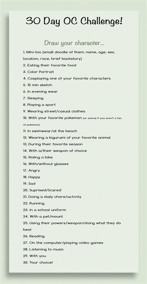 Check spelling or type a new query. 30 Day OC Challenge! by 16Shokushu on deviantART | Drawing ...