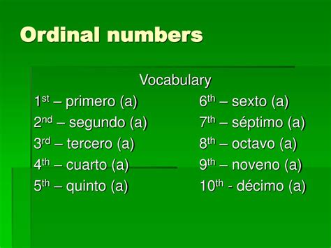 Ppt Ordinal Numbers Powerpoint Presentation Free Download Id3079184