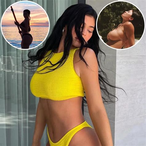 kylie jenner s most iconic bikini moments over the years see photos of her sexiest swimsuit looks