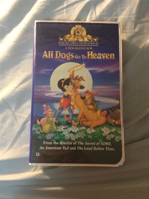 All Dogs Go To Heaven 1980s Don Bluth Vhs Tape Animated Etsy
