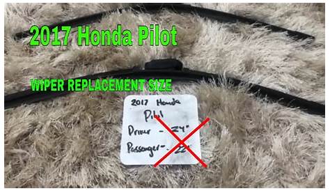 rear wiper blade 2016 honda pilot
