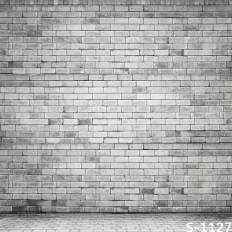 10x10ft Indoor Light Grey Gray Bricks Wall Custom Photography Studio