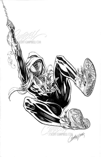 Original Art Amazing Spider Man 1 Jsc Exclusive Cover D J Scott