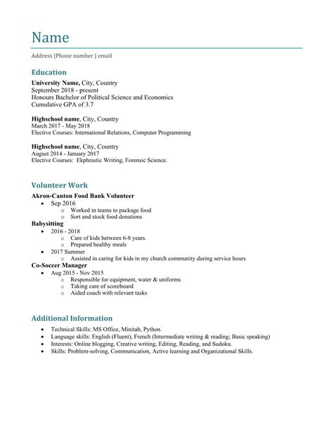 Maybe you would like to learn more about one of these? First time making a resume : resumes