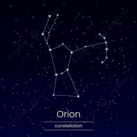 Orion Constellation Stars In Sky Background Orion Constellation